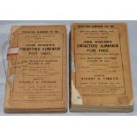 Wisden Cricketers' Almanack 1897 & 1902. 34th (Second Issue) & 39th editions. Original paper