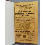 Wisden Cricketers' Almanack 1934. 71st edition. Bound in brown boards, with original wrappers,