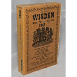 Wisden Cricketers' Almanack 1946. Original limp cloth covers. Minor marks and age toning to covers