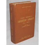 Wisden Cricketers' Almanack 1901. 38th edition. Original hardback. Front yellow end title page