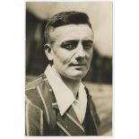 Thomas Alec 'Sandy' Jacques. Yorkshire 1927-1936. Mono real photograph postcard of Jacques, head and