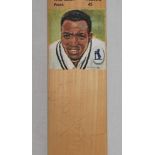 'Brian Lara. 375'. Hunts County full size cricket bat produced to commemorate Brian Lara's record