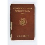 Yorkshire C.C.C. annual 1899. 7th annual issue. 165pp plus ten 'notes' pages as issued. Edited by