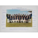 'England Tour Australia and New Zealand 1982-1983'. Official colour photograph of the England squad,