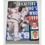 'The Cricketers' Who's Who 1999'. Chris Marshall. Harpenden 1999. Original softback comprising 144