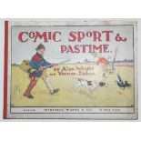 'Comic Sport & Pastime'. Alan Wright and Vernon-Stokes. London c1904. Large landscape format book