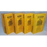Wisden Cricketers' Almanack 1951 to 1954. Original limp cloth covers. Some light soiling to covers