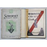 'Somerset County Cricket'. F.S. Ashley-Cooper. George W. May, London. Original decorative cover.
