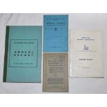 Cricket annual reports 1950-1980. Selection of six official annual reports including four for the