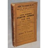 Wisden Cricketers' Almanack 1919. 56th edition. Original paper wrappers. Some age toning and