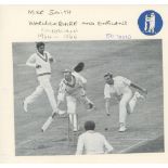 England Test Captains 1930s-2000s. A collection of thirty three signatures of England Test