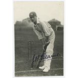 John William Hearne. Middlesex & England 1909-1936. Original mono postcard size press photograph