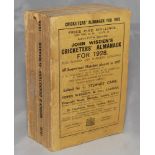 Wisden Cricketers' Almanack 1928. 65th edition. Original paper wrappers. Minor age toning and wear