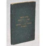 'The English Cricketer's Trip to Canada and the United States in 1859'. Frederick Lillywhite. London