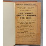 Wisden Cricketers' Almanack 1899. 36th edition. Original paper wrappers. Bound in brown boards