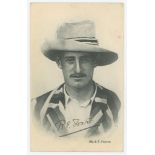 Reginald Erskine 'Tip' Foster. Worcestershire & England 1899-1912. Mono real photograph postcard