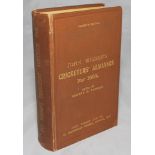 Wisden Cricketers' Almanack 1903. 40th edition. Original hardback. Broken front and rear internal