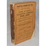 Wisden Cricketers' Almanack 1888. 25th edition. Original paper wrappers. Lower right hand corner