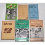 Indian cricket books. Six titles including 'Indian Cricket Uncovered', B. Sarbadhikary, Calcutta