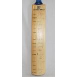 India tour of England 1996. Full size cricket bat signed to face by sixteen members of the Indian