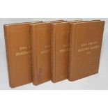 Wisden Cricketers' Almanack 1916 to 1919. 53rd-56th editions. All four uniformly bound in brown