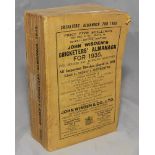 Wisden Cricketers' Almanack 1935. 72nd edition. Original paper wrappers. Bump to top right hand