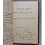 'The Australian Cricket Annual'. Second Year 1897. A complete Record of Australian Cricket in 1896/