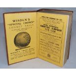 Wisden Cricketers' Almanack 1928. 65th edition. Original hardback. Minor crease to spine paper,