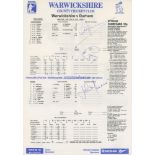 'Brian Lara. 501 not out'. Official scorecard for Warwickshire v Durham at Edgbaston, 2nd-6th June