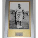 W.G. Grace. Nice signature in ink of Grace window mounted below a mono copy photograph of Grace,