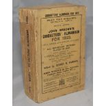 Wisden Cricketers' Almanack 1923. 60th edition. Original paper wrappers. Some age toning to