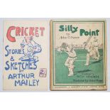 'Cricket. Stories & Sketches'. Arthur Mailey. Sydney 1958. Original decorative wrappers. Very good