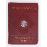 Yorkshire C.C.C. annual 1893. 1st annual issue. 100pp. Edited by J.B. Wolstinholm. J. Robertshaw,