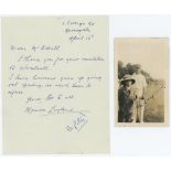 Morris 'Maurice' Leyland. Yorkshire & England 1920-1947. Single page handwritten letter written in