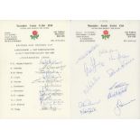 Lancashire C.C.C. 1980-2005. Eighteen official autograph sheets for 1980, 1984, 1986, 1988-19997,
