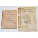 'Batting, Bowling, Fielding'. W.G. Grace. Bristol 1892. Original card wrappers. Front cover