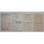 'Special' match scorecards 1930s-1990s. White folder comprising a selection of official match