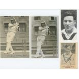 Somerset. Selection of signed photographs, postcard, press cuttings etc of Somerset players.