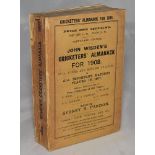 Wisden Cricketers' Almanack 1908. 45th edition. Original paper wrappers. Lacking rear wrapper, minor