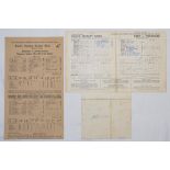 Kent 1930s-1980s. Eight official scorecards, the majority relating to Kent county matches, Kent