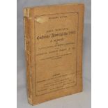 Wisden Cricketers' Almanack 1882. 19th edition. Original paper wrappers. Some minor wear,soiling and