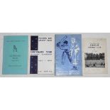 London cricket club histories. Ten titles including 'A Short History of the Farnham Cricket Club',