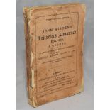 Wisden Cricketers' Almanack 1885. 22nd edition. Original paper wrappers. Soiling, age toning and