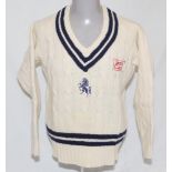 Steve Marsh. Kent 1982-1999. Kent long sleeved first XI sweater, by Kent & Curwen, with Kent