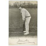 Lord Martin Bladen Hawke. Cambridge University, Yorkshire & England 1881-1912. Mono postcard of