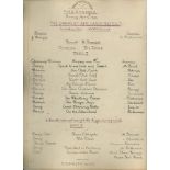 Lord Sheffield's English Teams tour of Australia 1891/92. Printed musical programme from the R.M.