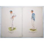 'George John Bonnor, very fast bowler, Australian 11 1884' and 'Frederick Robert Spofforth, demon