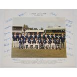 'England Cricket Team. West Indies 1981'. Official colour photograph of the England squad, sitting