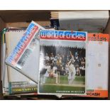 Australian cricket magazines 1960s-1970s. Two boxes comprising a complete run of 'Australian