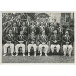 Test and County team photographs 1920s-1970s. Grey folder comprising twenty two team photographs,